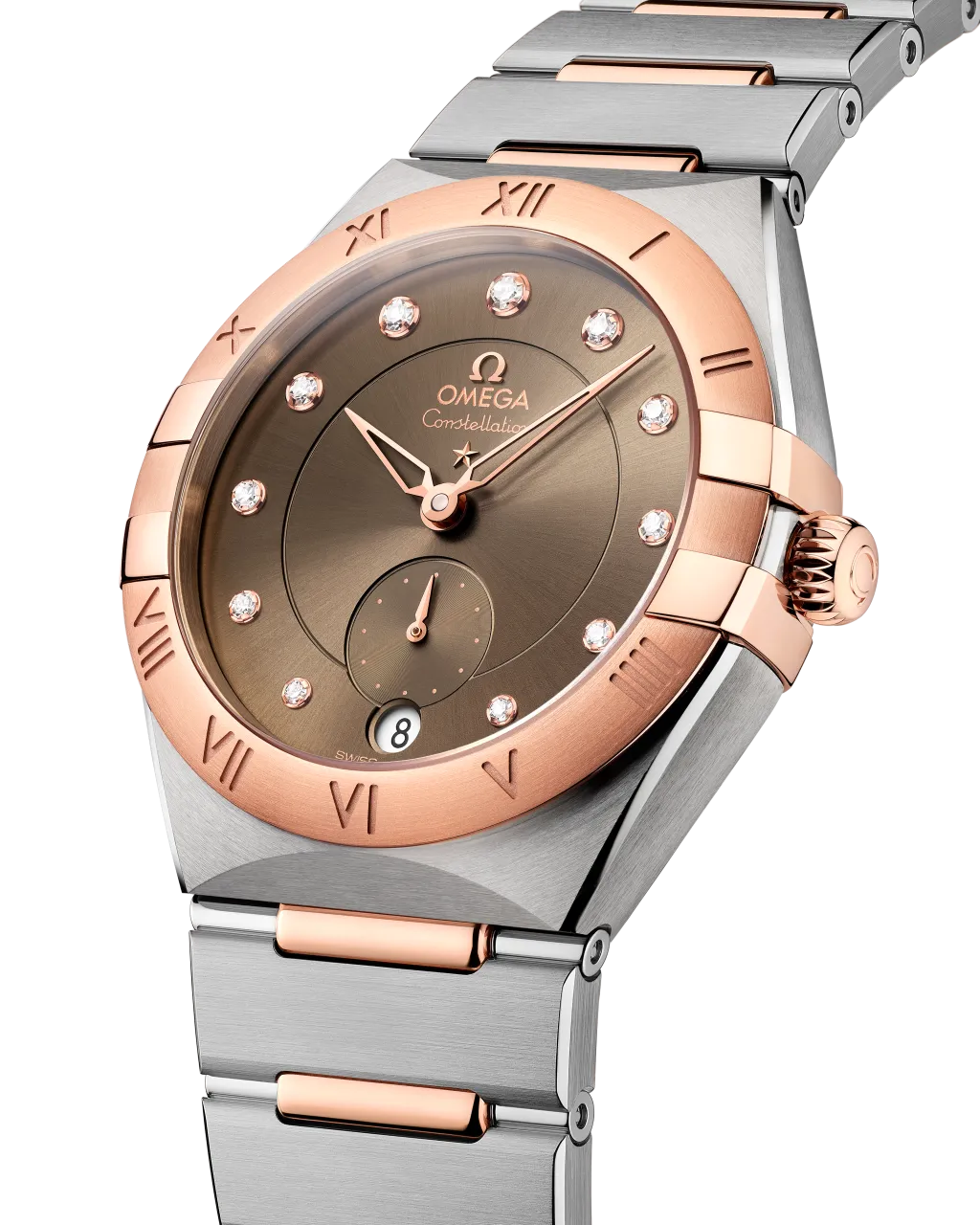 Omega Constellation 34 mm Steel - Sedna™ Gold 13120342063001 detay görseli 2