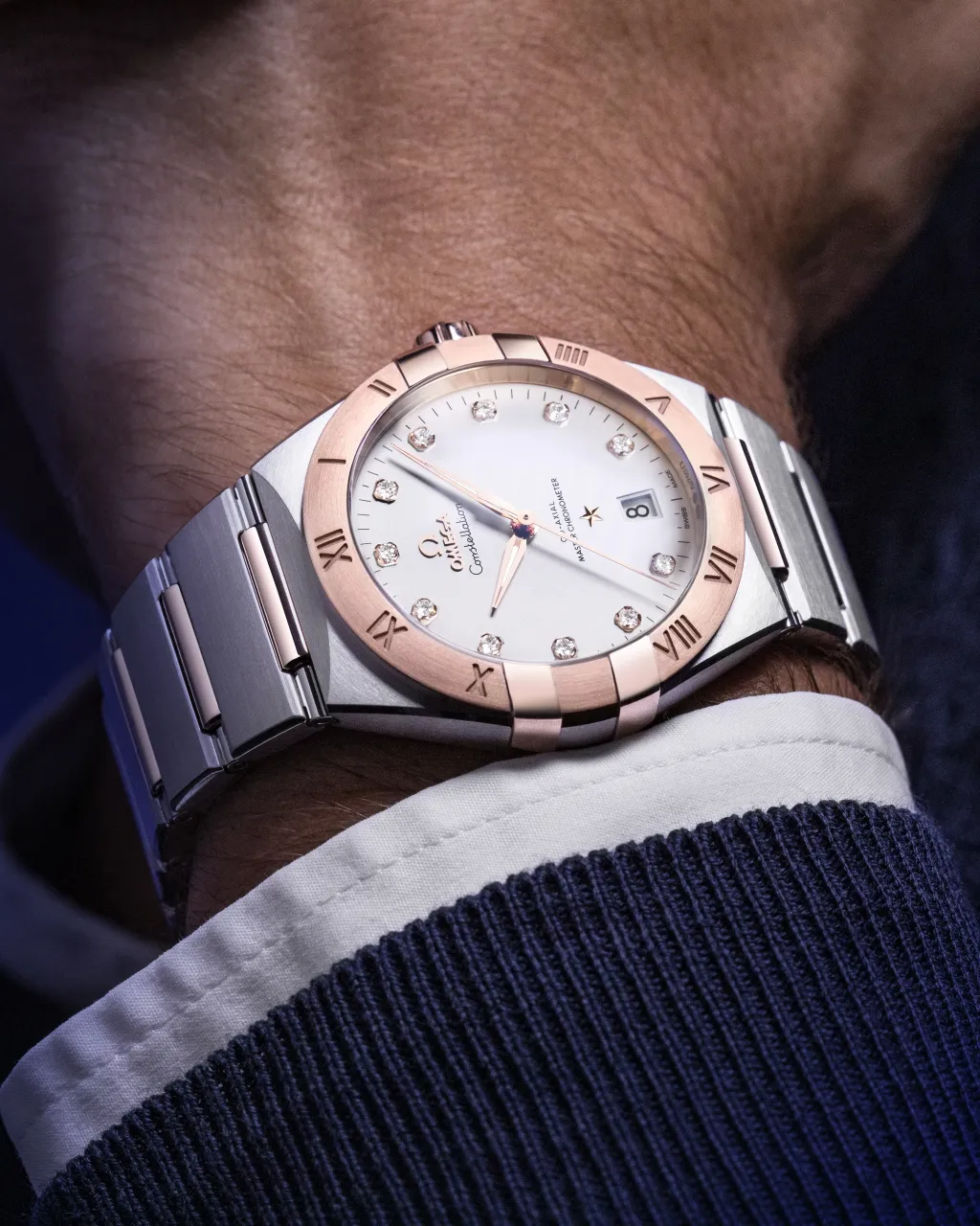 Omega Constellation 39 mm Steel Sedna Gold 13120392052001 detay görseli 4