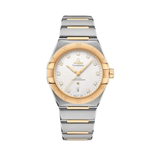 Beğenmek için çift tıkla Omega Constellation 39 mm Steel - Yellow Gold 13120392052002 Görsel 1