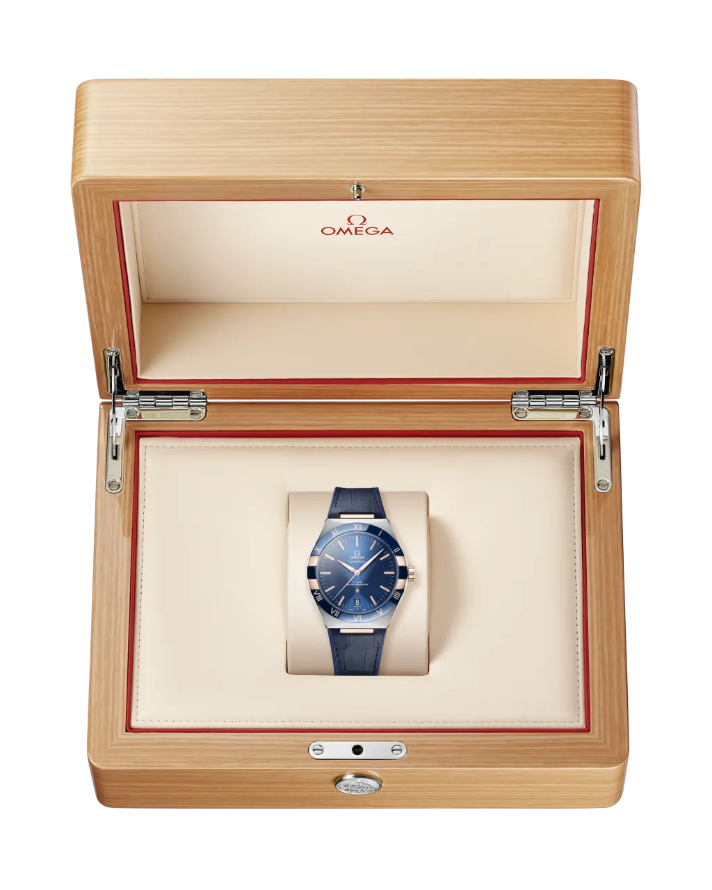 Omega Constellation 41 mm Sedna™ Gold on Leather Strap 13123412103001 detay görseli 3