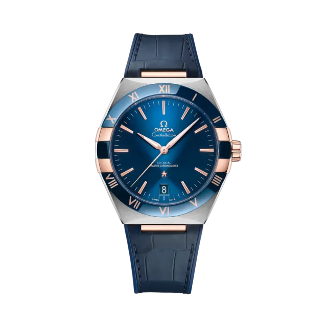 Beğenmek için çift tıkla Omega Constellation 41 mm Sedna™ Gold on Leather Strap 13123412103001 Görsel 1