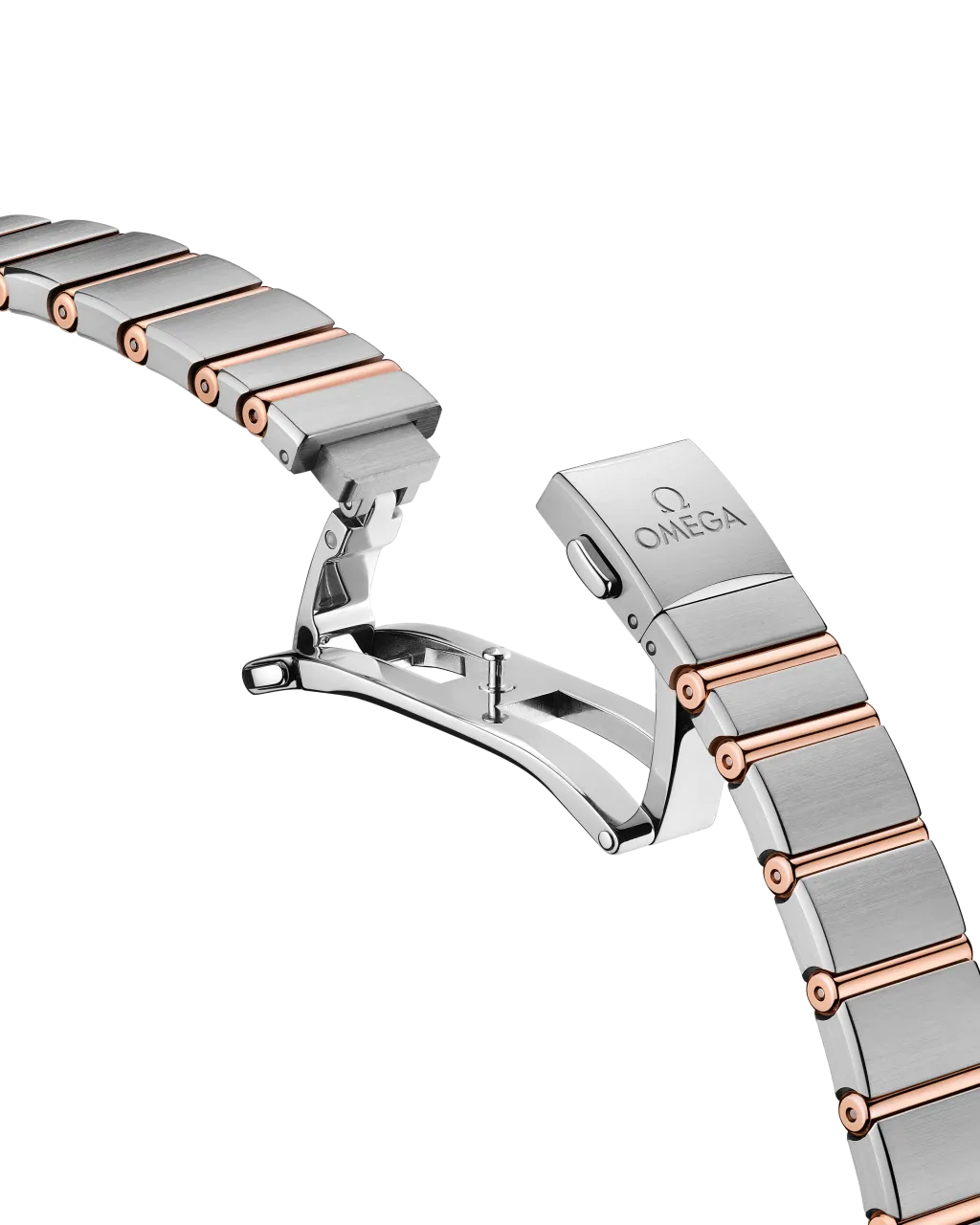 Omega Constellation 25 mm Steel Sedna Gold 13125256055001 detay görseli 3