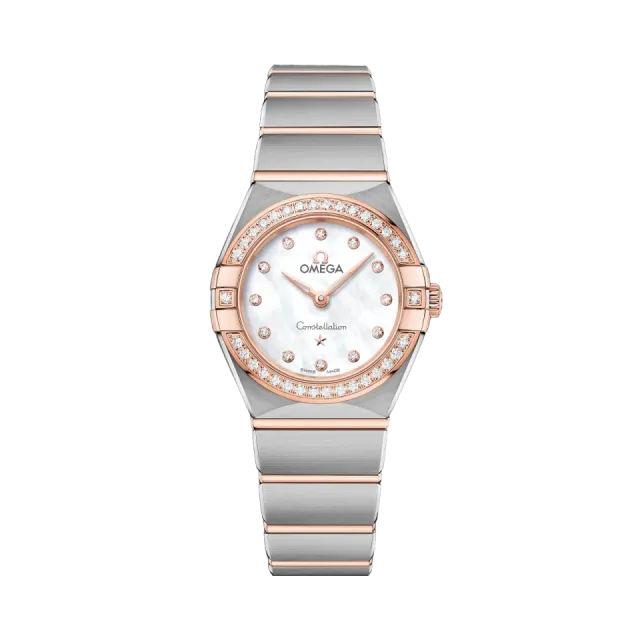 Beğenmek için çift tıkla Omega Constellation 25 mm Steel Sedna Gold 13125256055001 Görsel 1