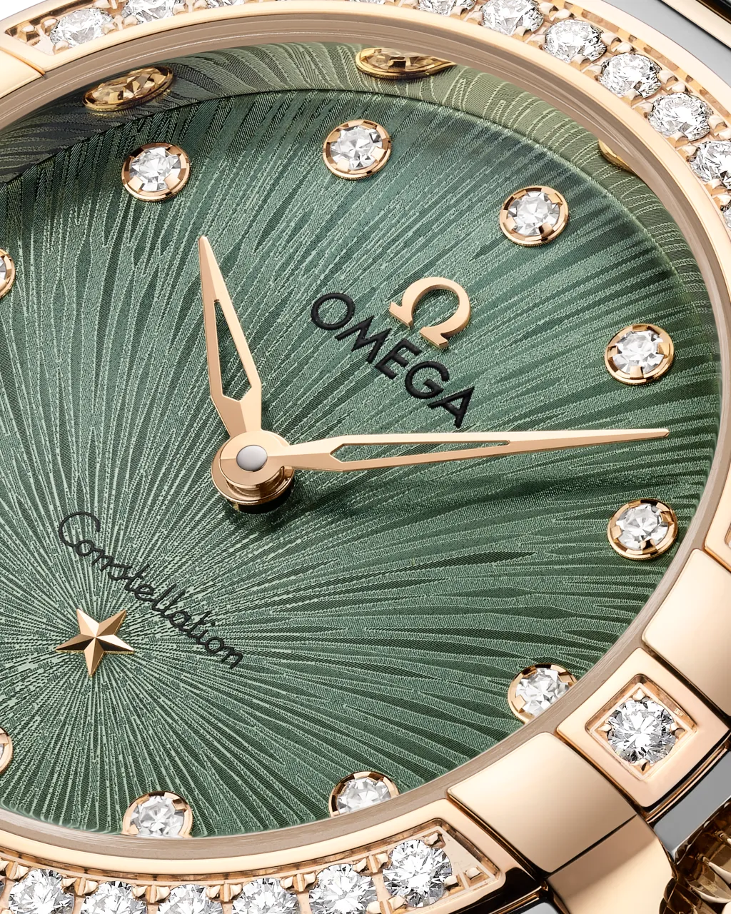 Omega Constellation 28 mm Moonshine™ Gold on Steel 13125286060001 detay görseli 3