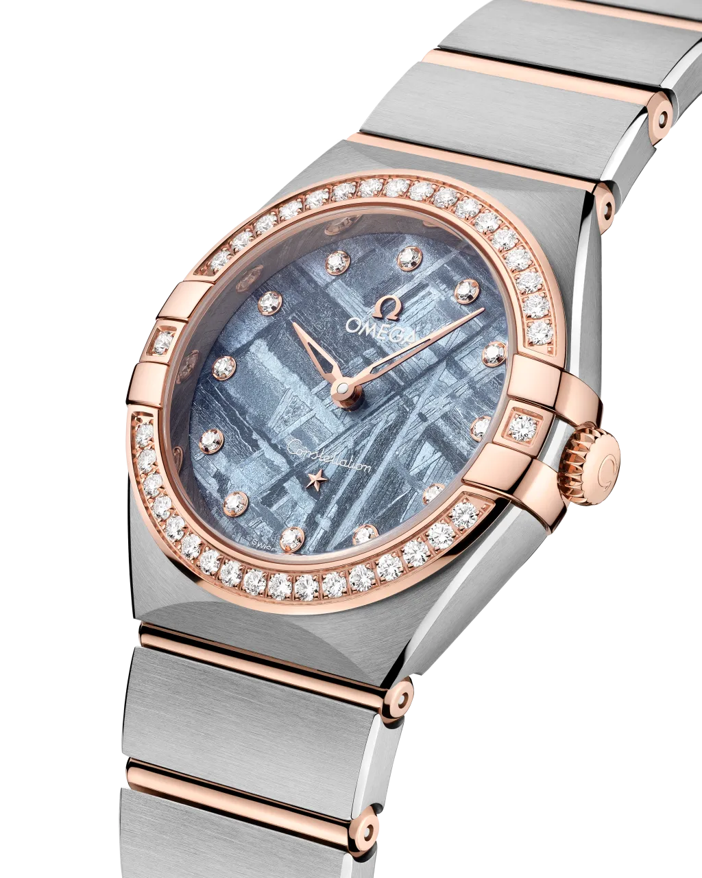 Omega Constellation 28 mm Steel Sedna Gold 13125286099001 detay görseli 3