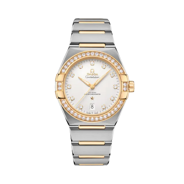 Beğenmek için çift tıkla Omega Constellation 39 mm Steel - Yellow Gold 13125392052002 Görsel 1