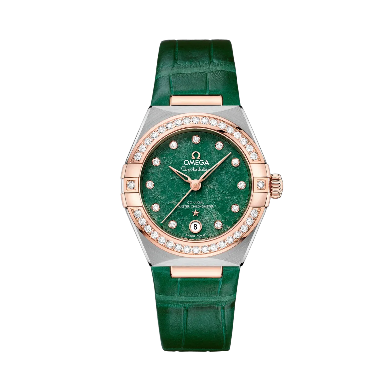 Omega Constellation 29 mm Sedna Gold Leather Strap 13128292099001