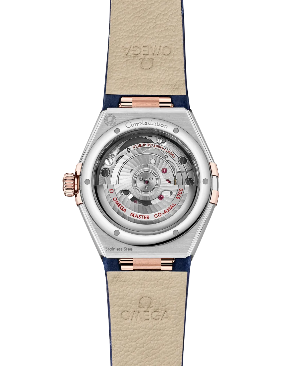 Omega Constellation 29 mm Sedna Gold Leather Strap 13128292099003 detay görseli 1
