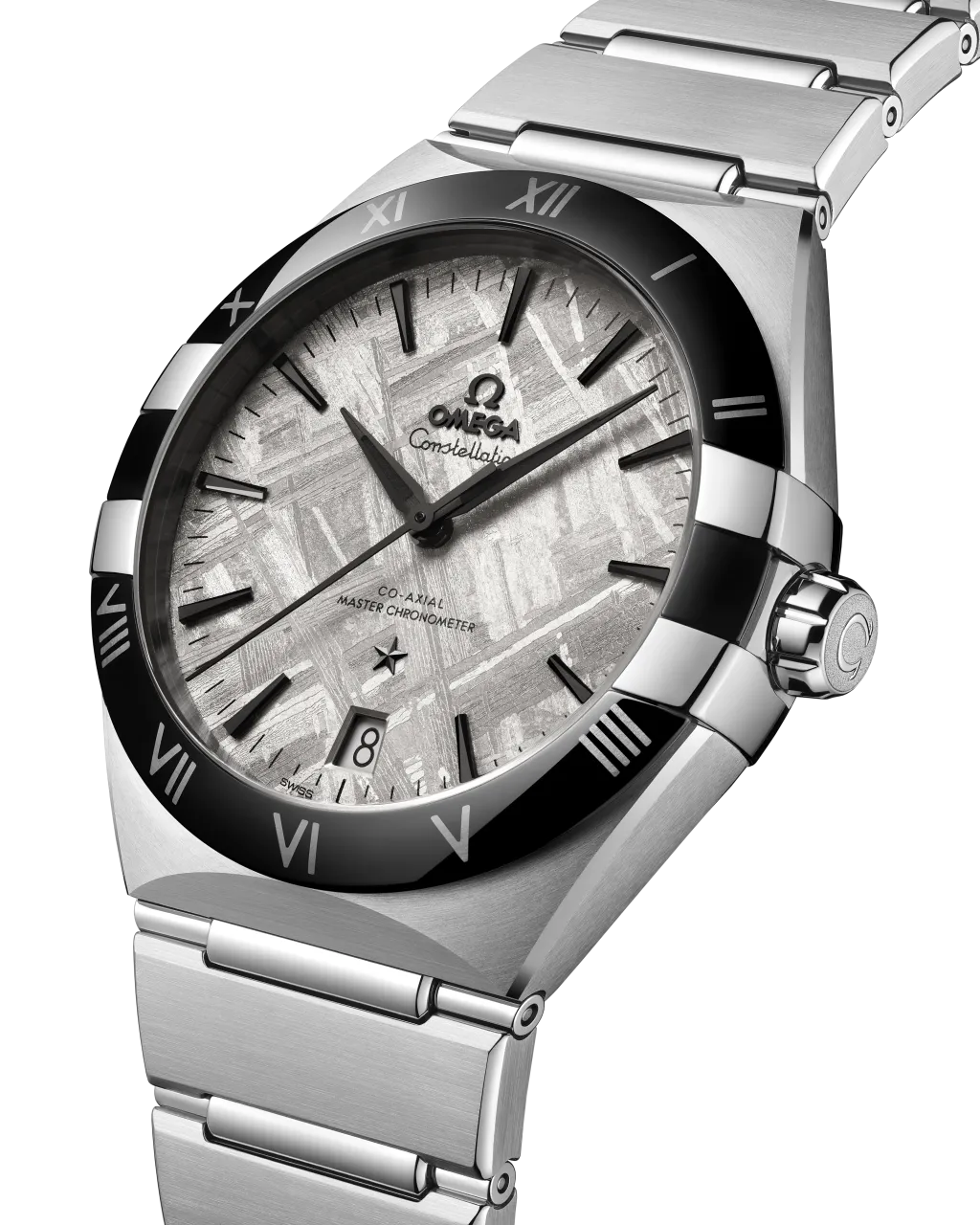 Omega Constellation 41 mm Steel on Steel 13130412199001 detay görseli 3