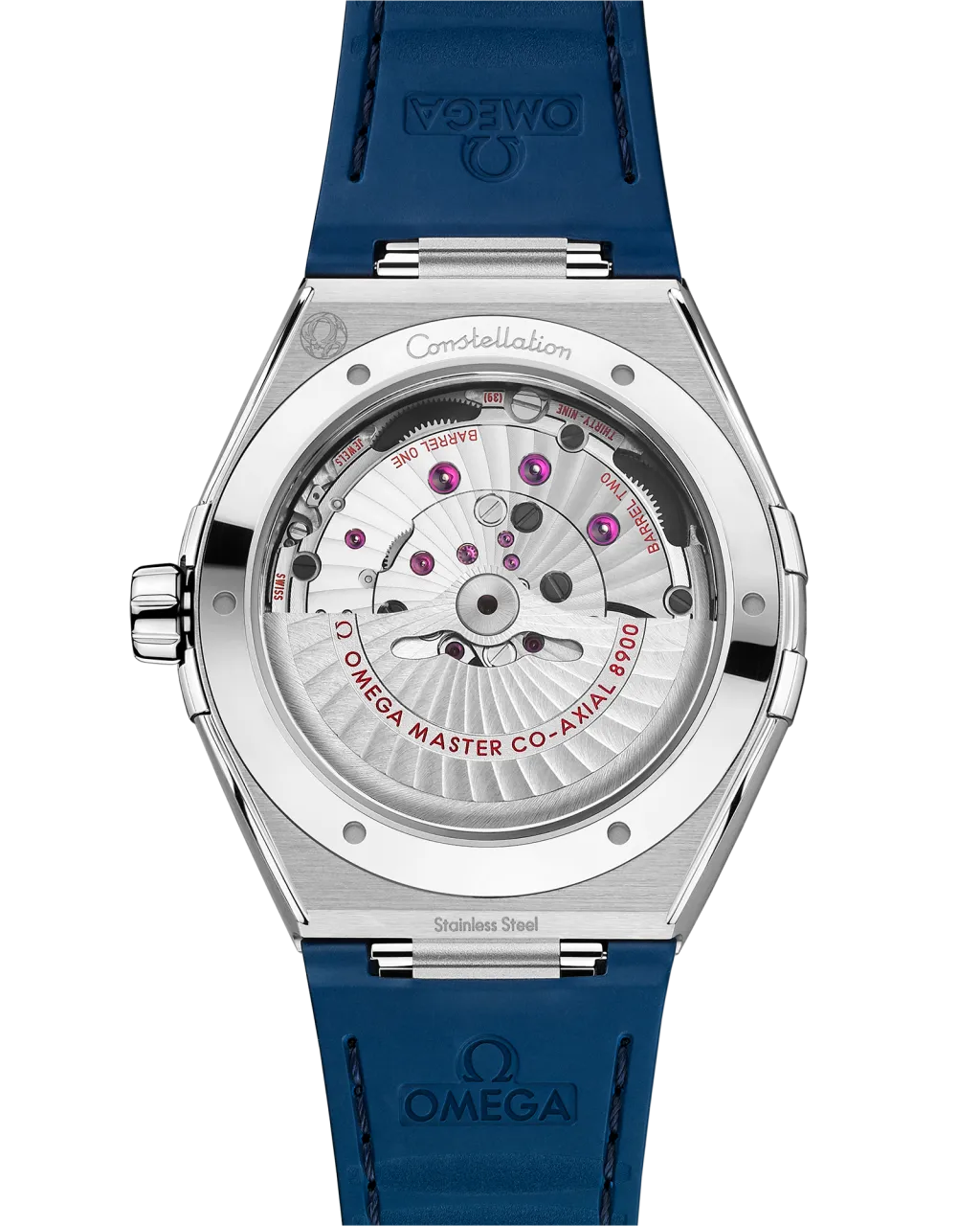 Omega Constellation 41 mm Steel On Leather Strap 13133412104001 detay görseli 1