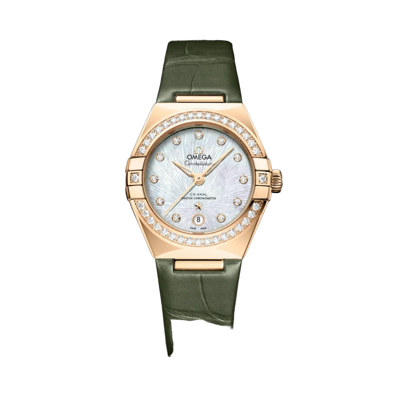 Omega Constellation Moonshine™ Gold on Alligator 13158292055003