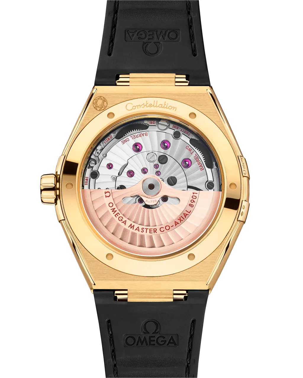 Omega Constellation Yellow Gold On Leather Strap 13163412101001 detay görseli 1