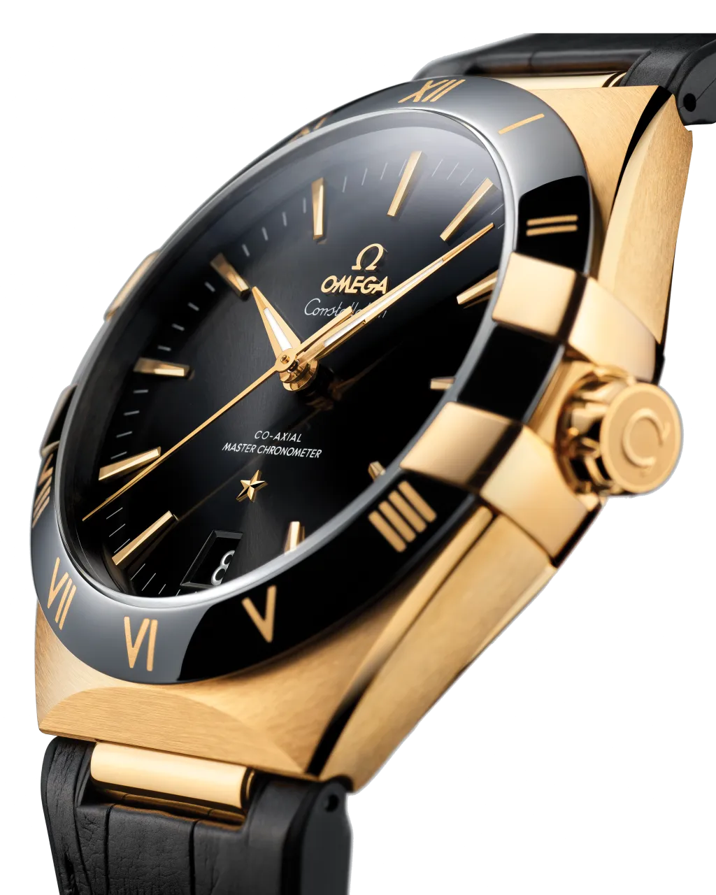 Omega Constellation Yellow Gold On Leather Strap 13163412101001 detay görseli 2