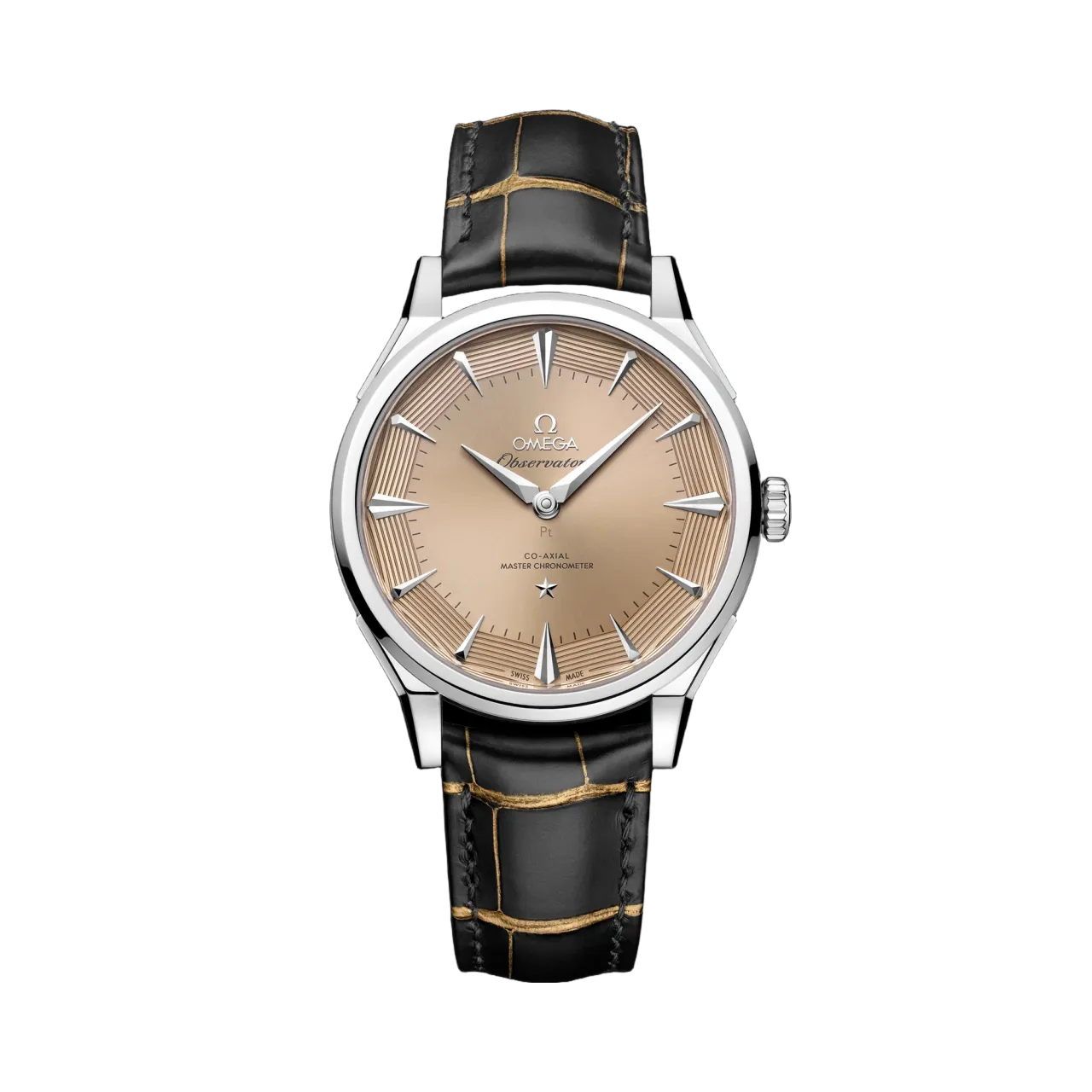 Omega Constellation Observatory Platinum-Gold On Alligator 14093392199001