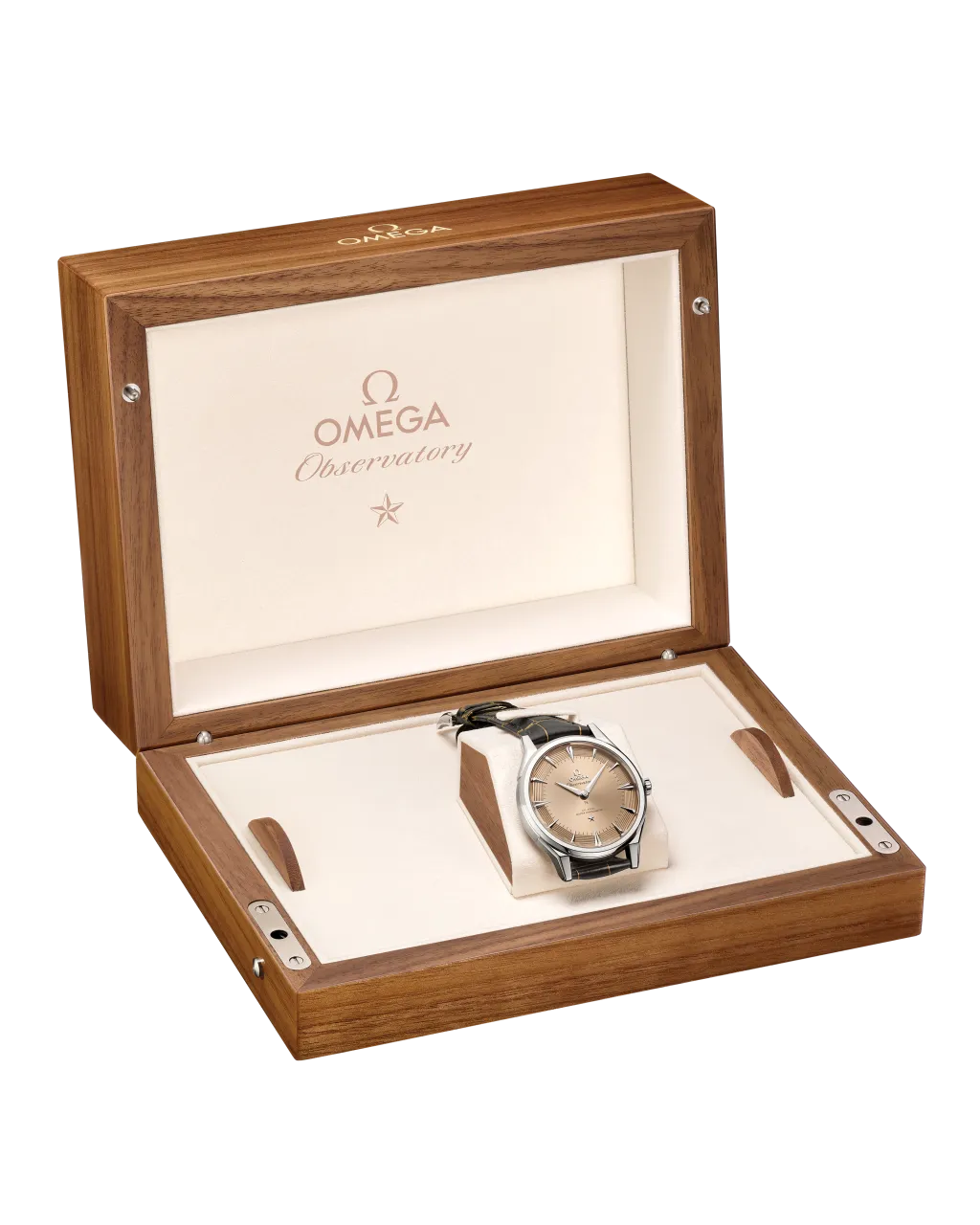 Omega Constellation Observatory Platinum-Gold On Alligator 14093392199001 detay görseli 4