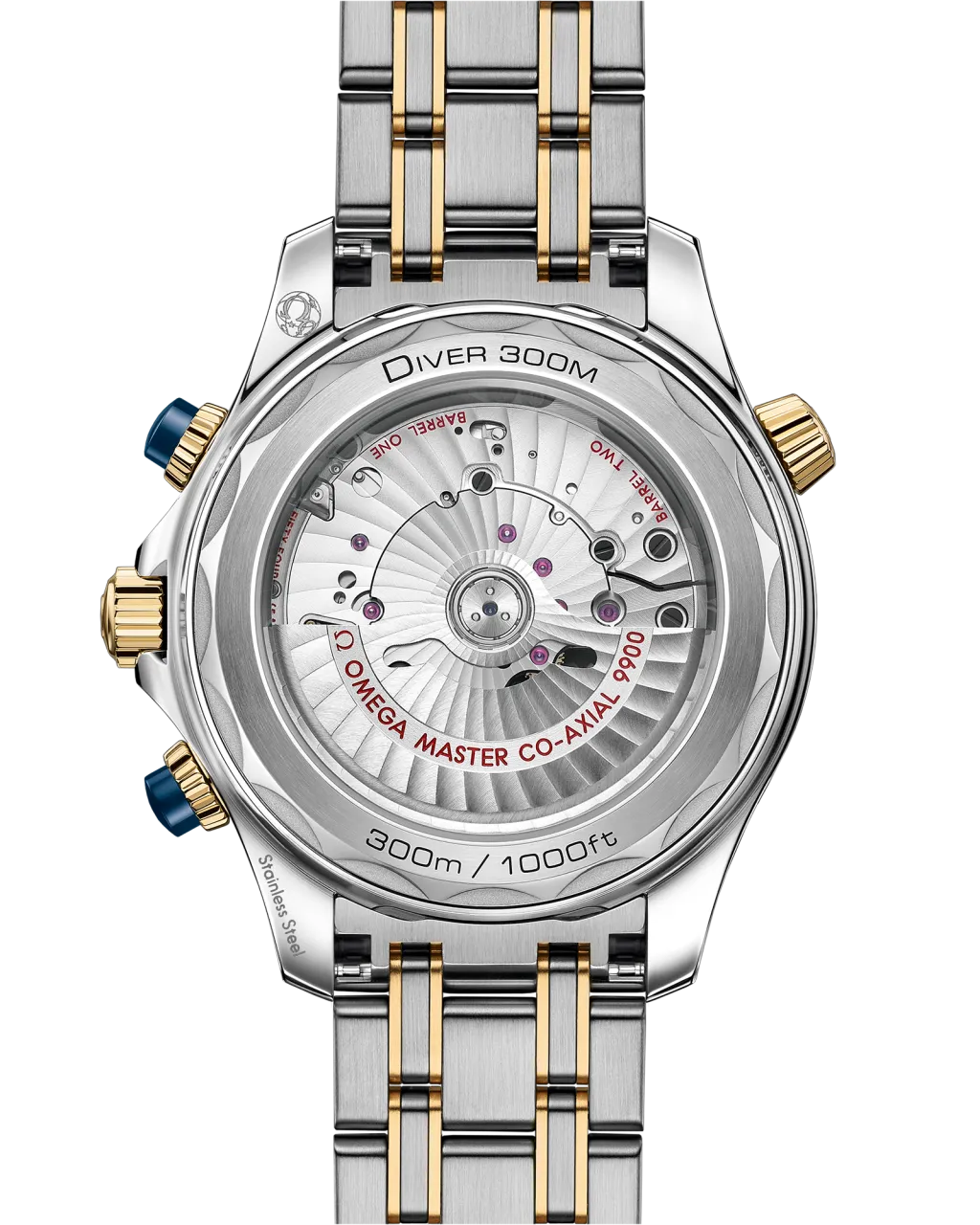 Omega Seamaster Diver 300M 44 mm Steel - Yellow Gold 21020445103001 detay görseli 1