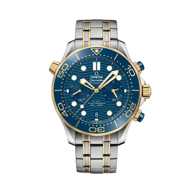 Beğenmek için çift tıkla Omega Seamaster Diver 300M 44 mm Steel - Yellow Gold 21020445103001 Görsel 1