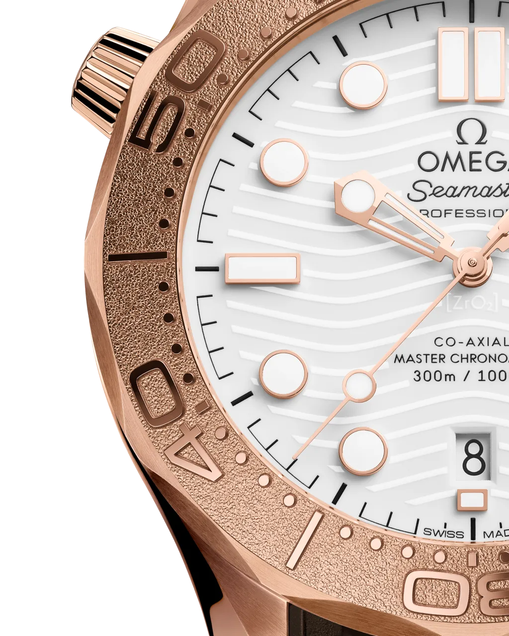 Omega Seamaster Diver 300M Sedna Gold Otomatik 21052422004001 detay görseli 2