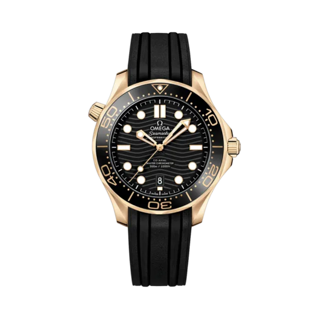 Beğenmek için çift tıkla Omega Seamaster Diver 300M Moonshine™ Gold Rubber Strap 21062422001003 Görsel 1