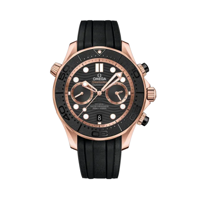 Beğenmek için çift tıkla Omega Seamaster Diver 300M Sedna™ Gold Rubber Strap 21062445101001 Görsel 1