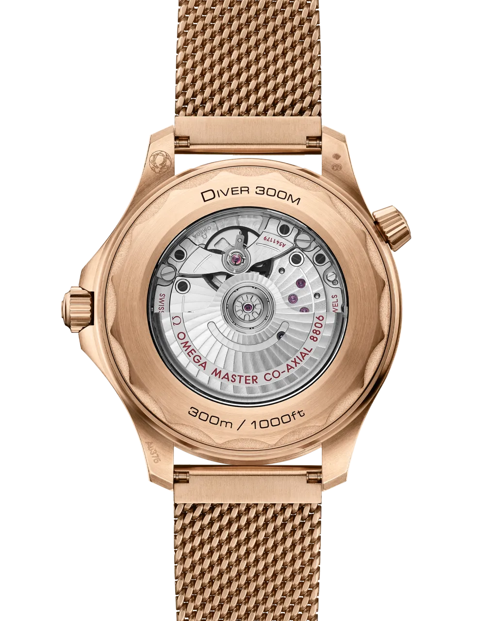 Omega Seamaster Diver 300M Bronze Gold on Bronze Gold 21090422001003 detay görseli 1