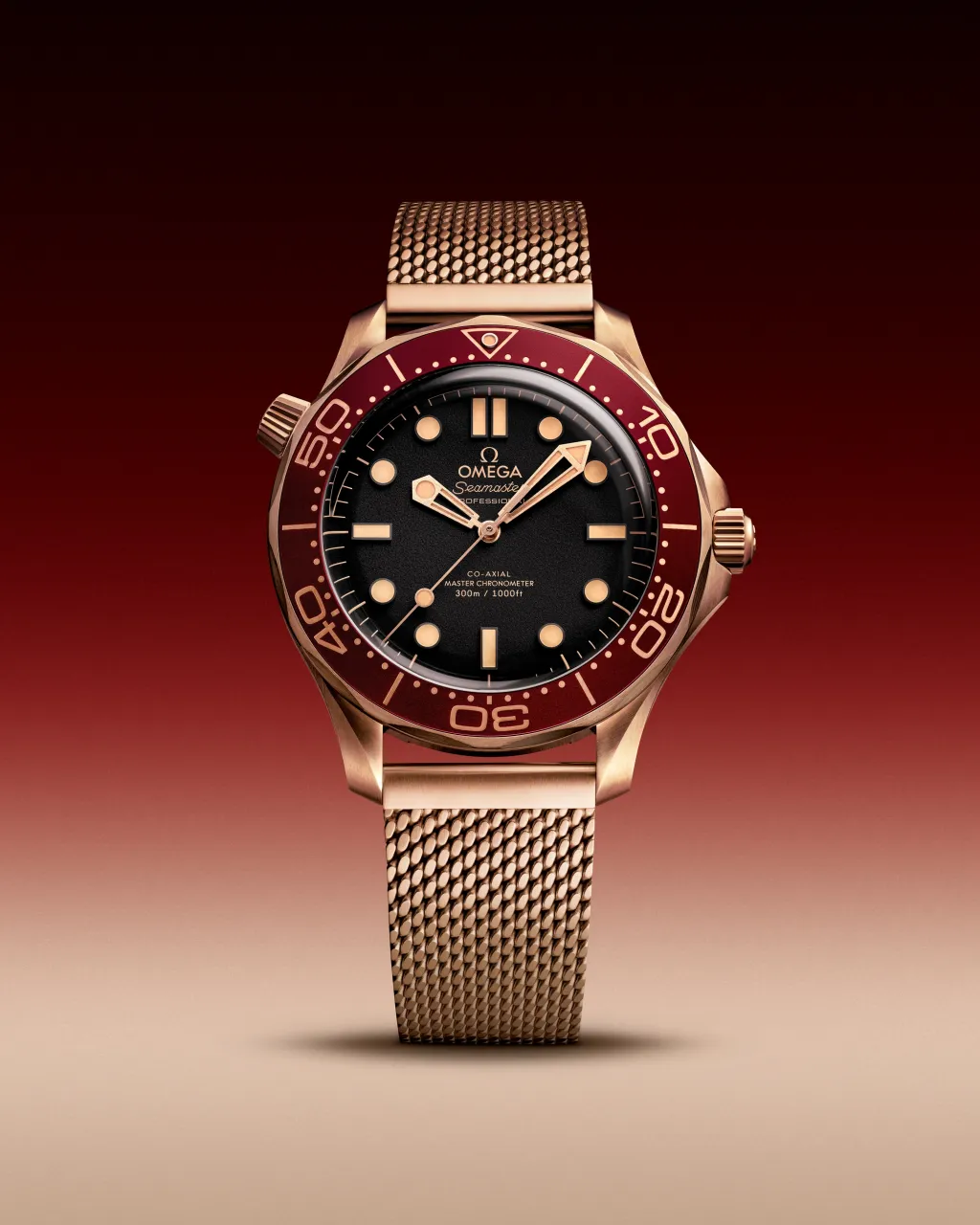 Omega Seamaster Diver 300M Bronze Gold on Bronze Gold 21090422001003 detay görseli 4