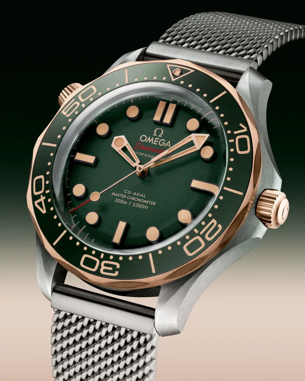 Omega Seamaster Diver 300M Titanium Bronze Gold 21090422010001 detay görseli 3