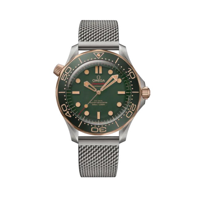 Beğenmek için çift tıkla Omega Seamaster Diver 300M Titanium Bronze Gold 21090422010001 Görsel 1