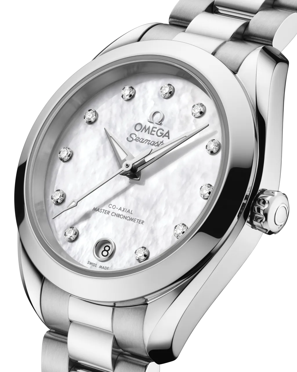 Omega Seamaster Aqua Terra 30 mm White Mother-of-Pearl Otomatik 22010302055001 detay görseli 4
