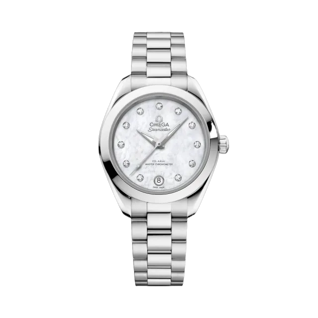 Beğenmek için çift tıkla Omega Seamaster Aqua Terra 30 mm White Mother-of-Pearl Otomatik 22010302055001 Görsel 1