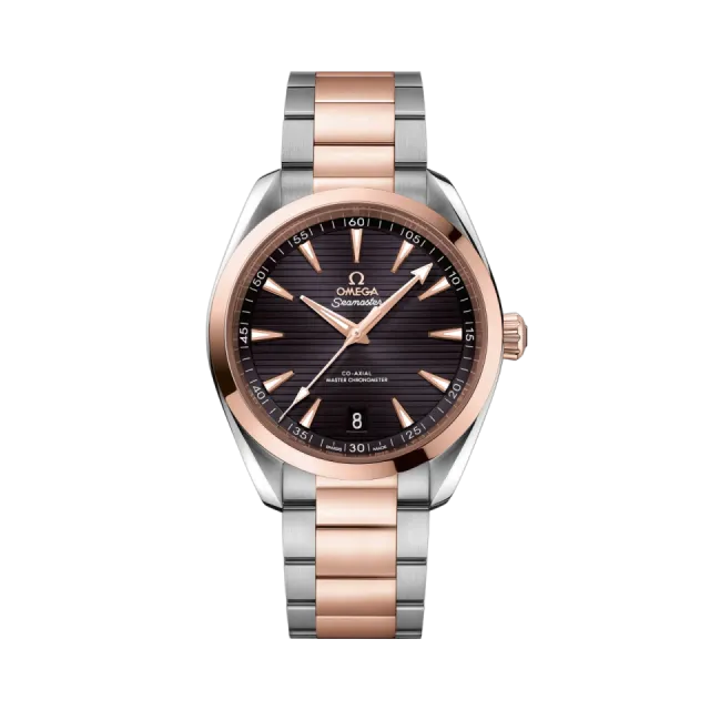Beğenmek için çift tıkla Omega Seamaster Aqua Terra 150M Sedna Gold on Steel 22020412106001 Görsel 1