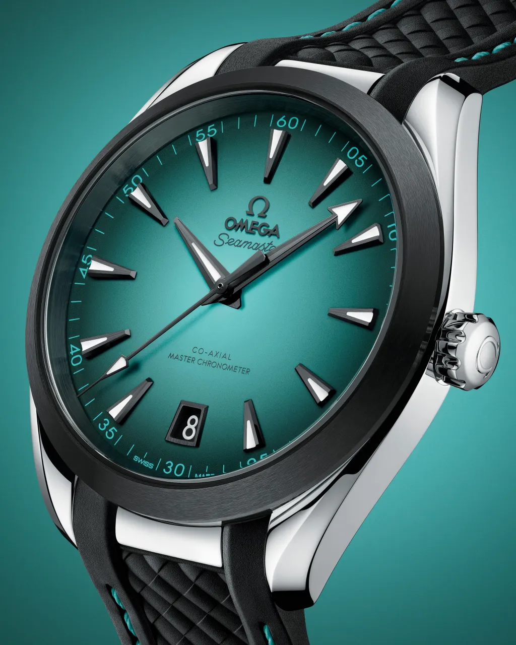 Omega Seamaster Aqua Terra 150M Turquoise Otomatik 22032412103001 detay görseli 5