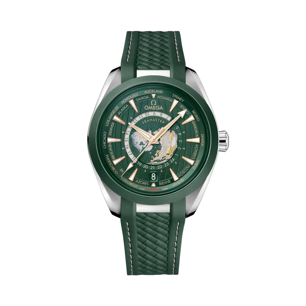 Omega Seamaster Aqua Terra 150M Green Worldtimer 22032432210001