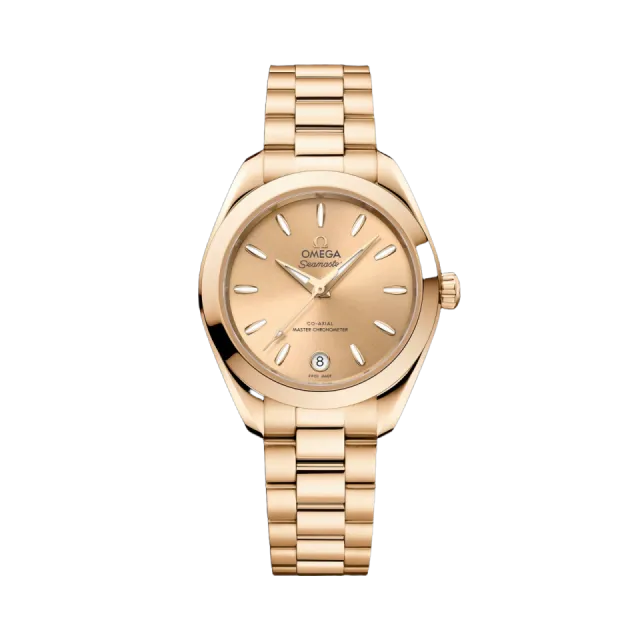 Beğenmek için çift tıkla Omega Seamaster Aqua Terra 150M Moonshine™ Gold 22050302008001 Görsel 1