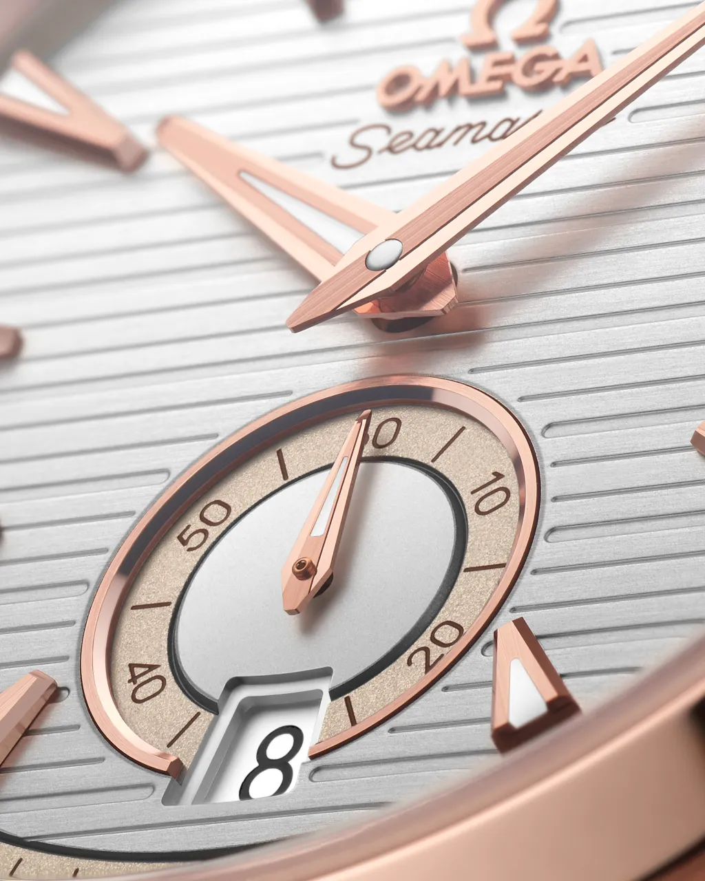 Omega Seamaster Aqua Terra 150M Sedna Gold Rubber Strap 22052412102001 detay görseli 2