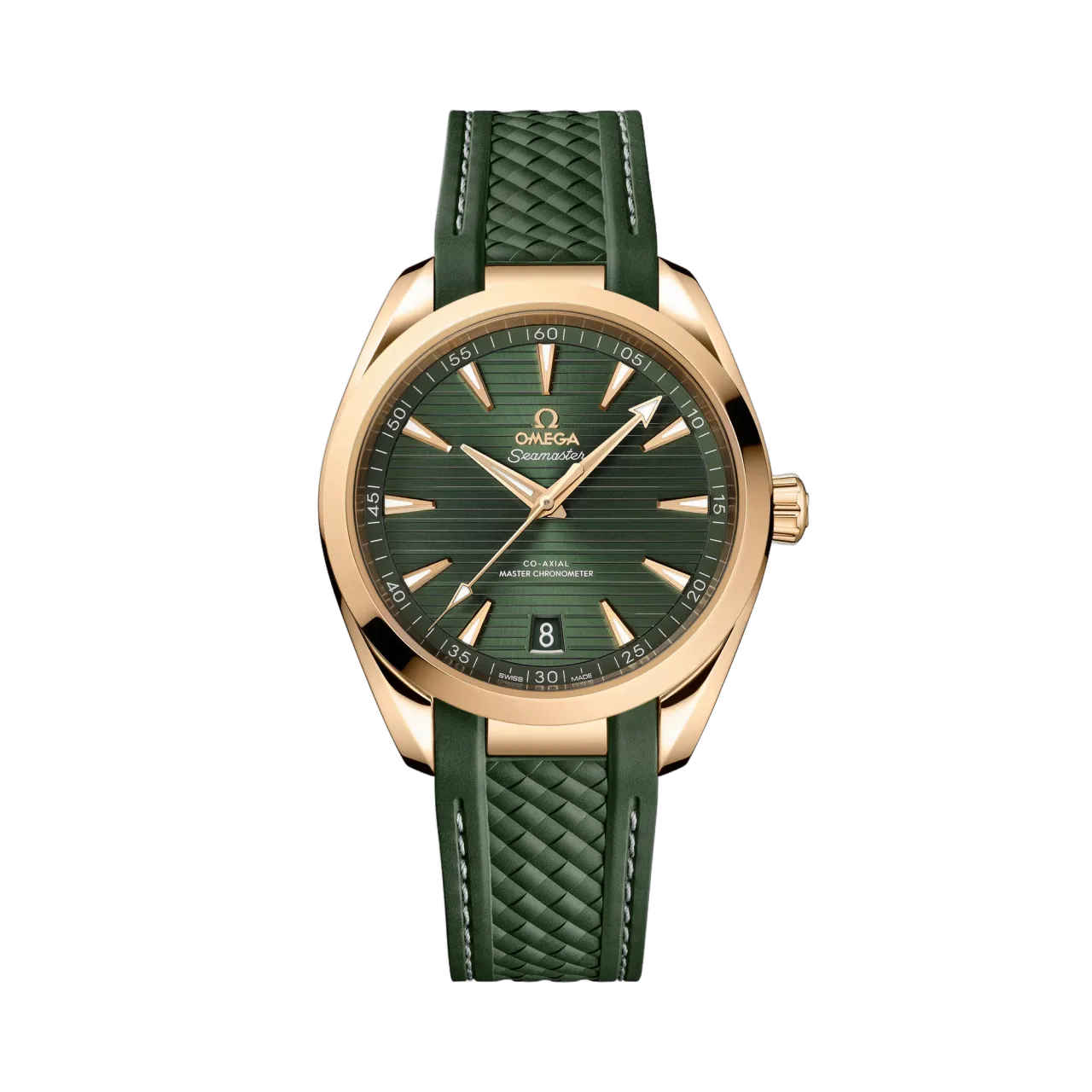 Omega Seamaster Aqua Terra 150M Moonshine™ Gold on Rubber Strap 22052412110001