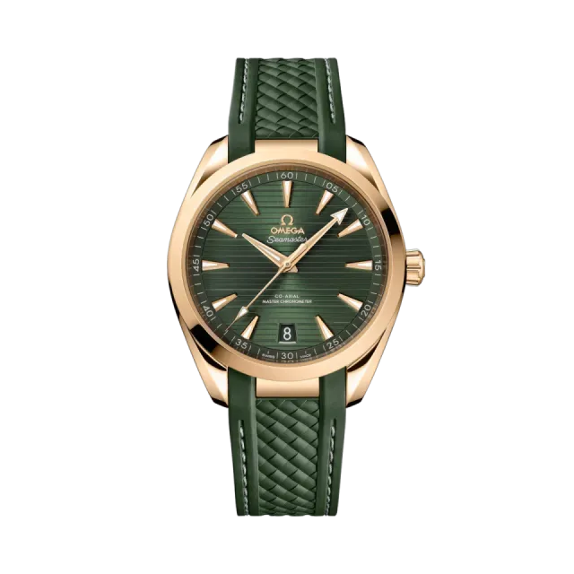 Omega Seamaster Aqua Terra 150M Moonshine™ Gold on Rubber Strap 22052412110001 Görsel 1