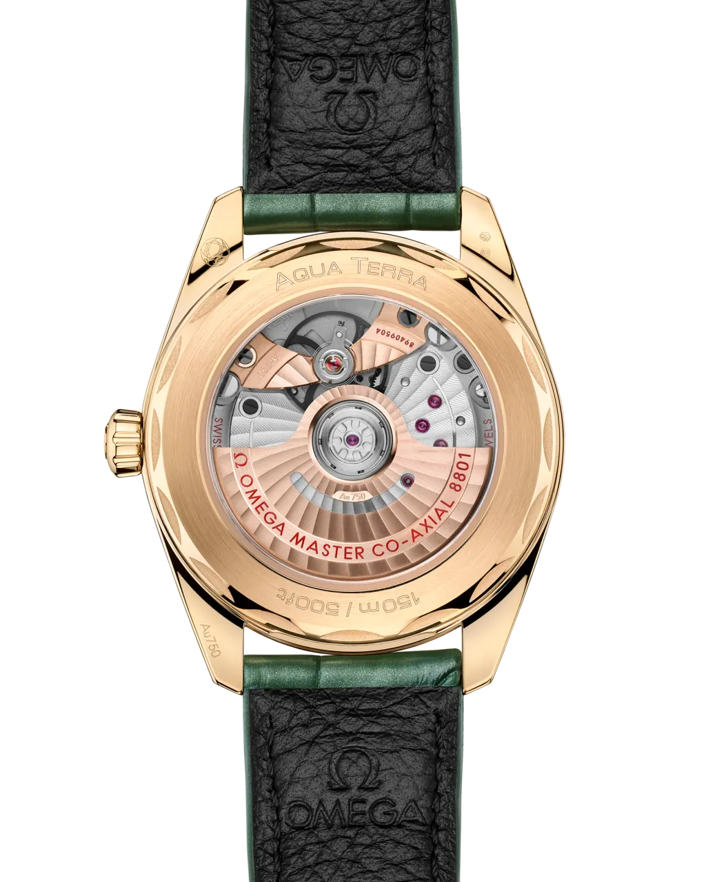 Omega Seamaster Aqua Terra Shades Moonshine™ Gold on Leather 22053382010001 detay görseli 1