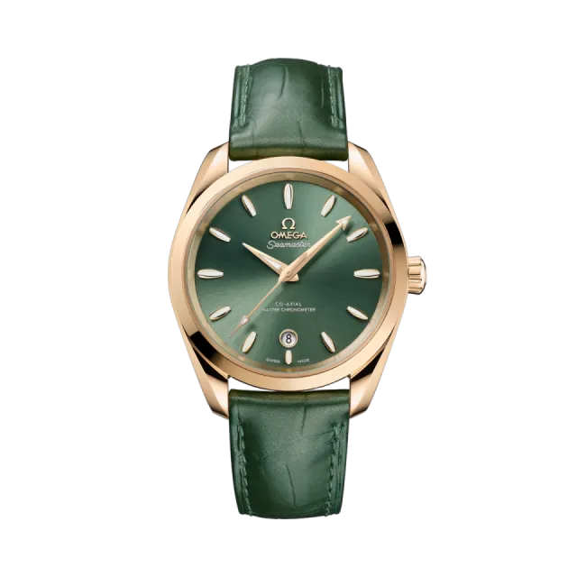 Omega Seamaster Aqua Terra Shades Moonshine™ Gold on Leather 22053382010001 Görsel 1