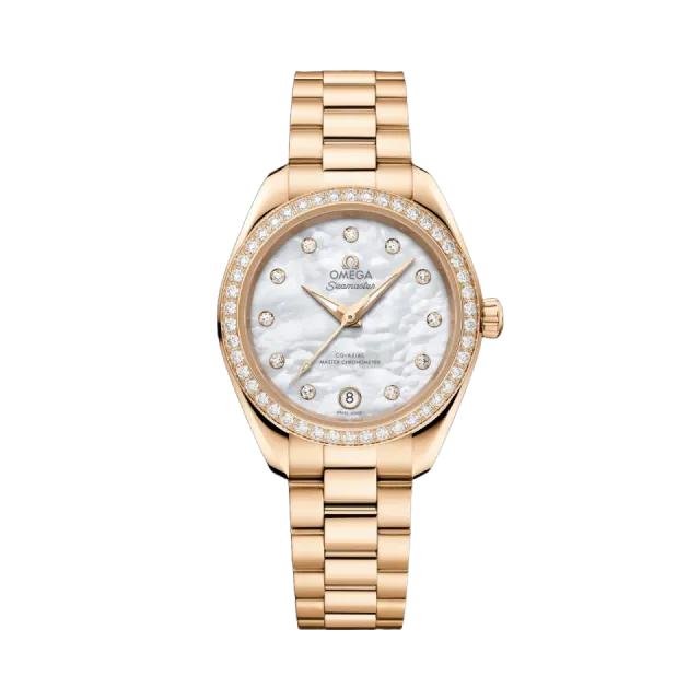 Beğenmek için çift tıkla Omega Seamaster Aqua Terra 150M Moonshine Gold 22055302055001 Görsel 1