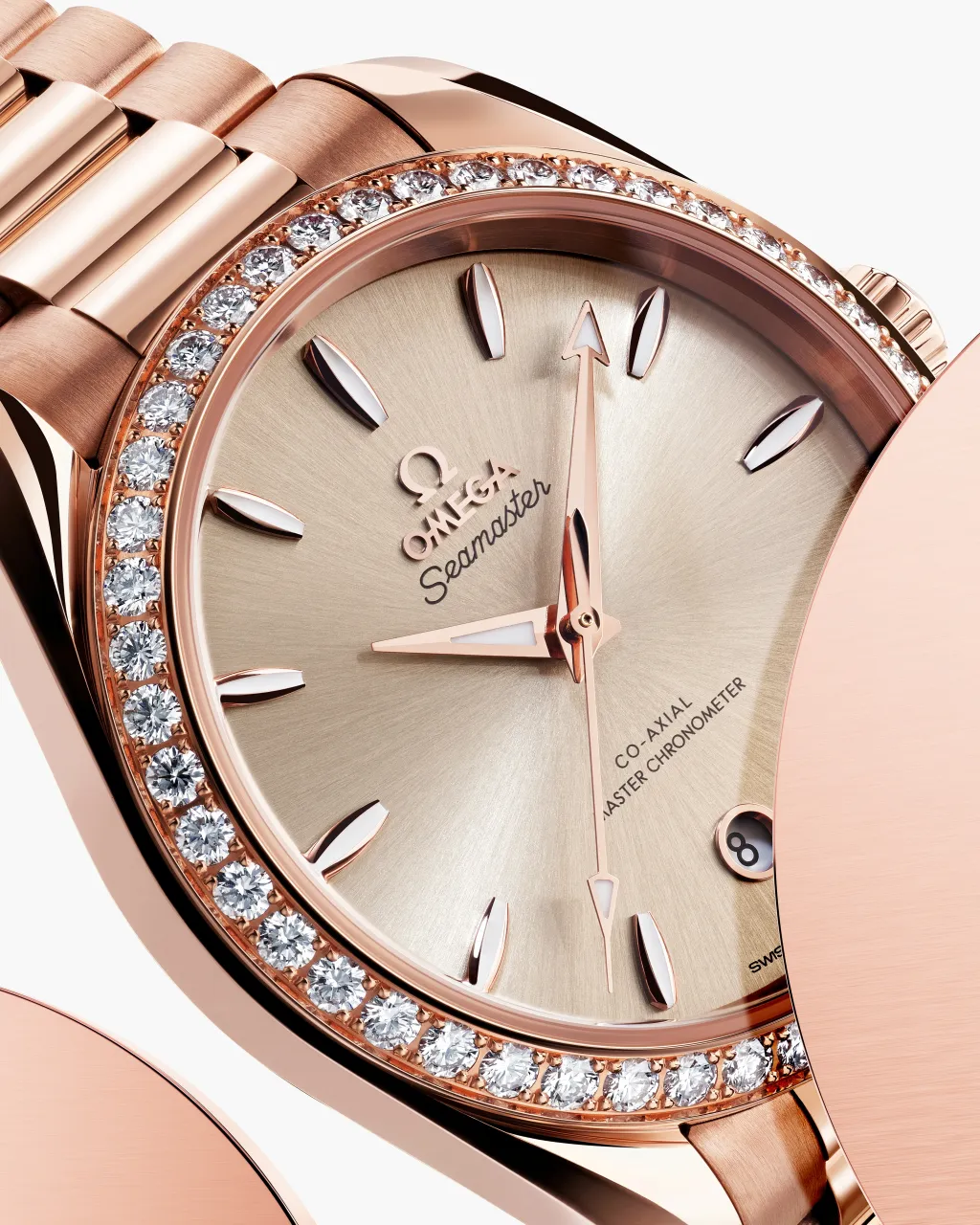 Omega Seamaster Aqua Terra Shades Sedna Gold 22055382009001 detay görseli 3