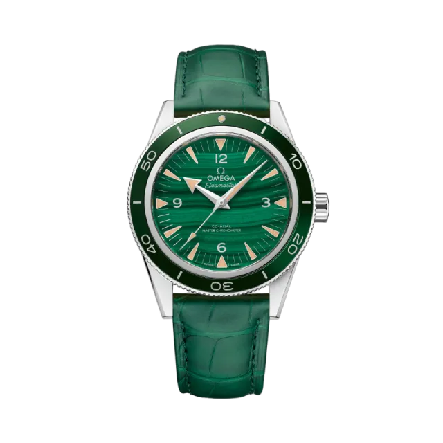 Beğenmek için çift tıkla Omega Seamaster 300 Platinum On Leather Strap 23493412199001 Görsel 1