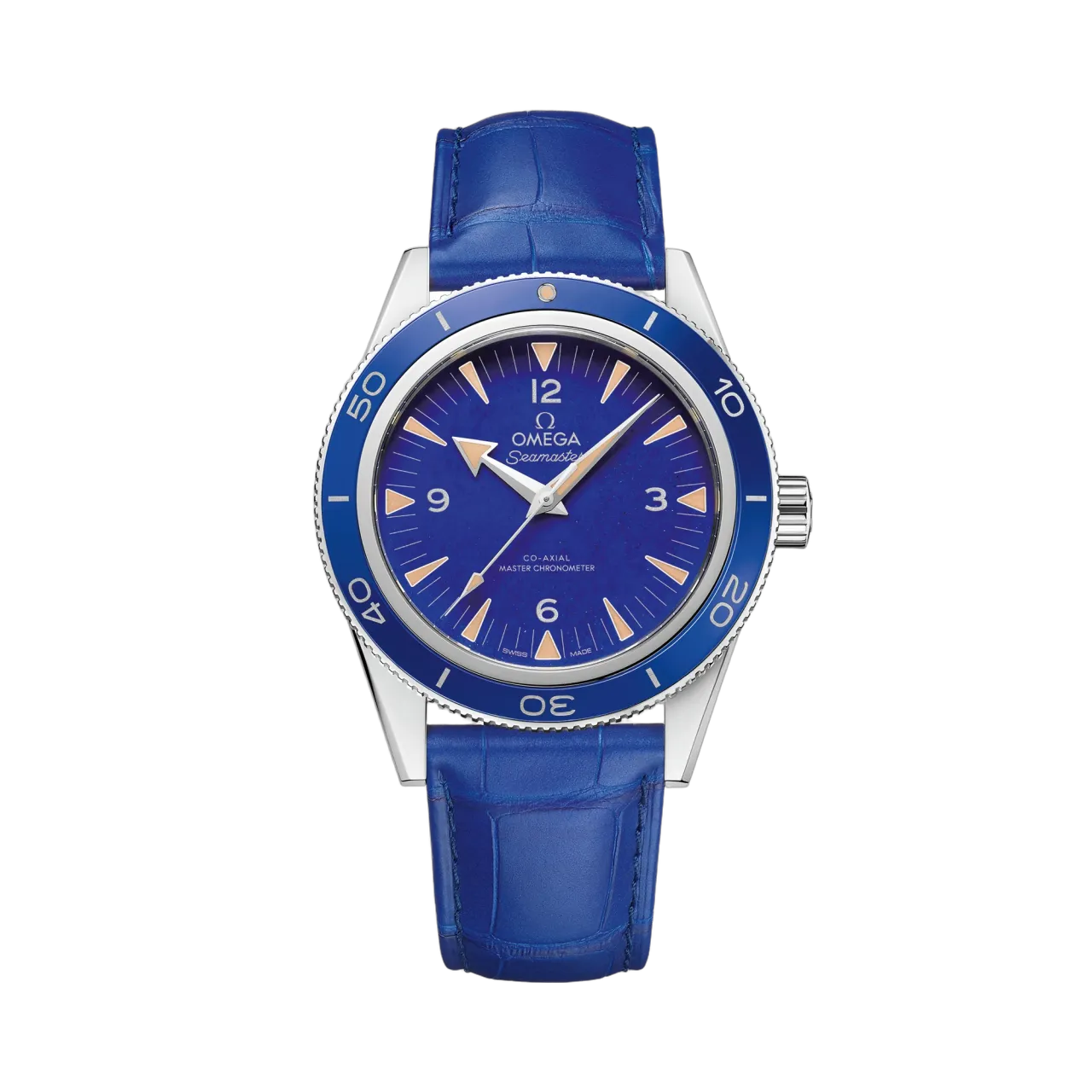 Omega Seamaster 300 Platinum On Leather Strap 23493412199002