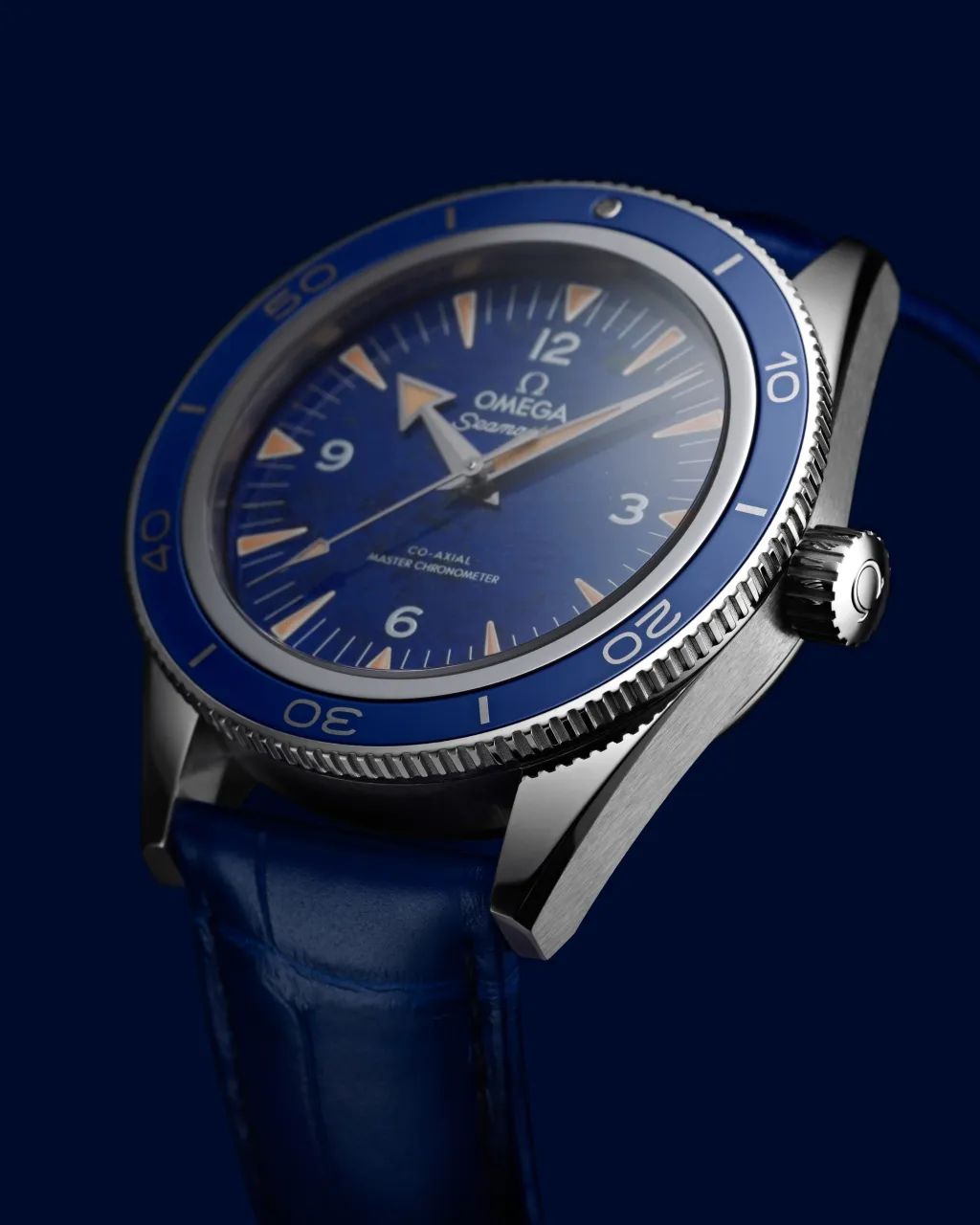 Omega Seamaster 300 Platinum On Leather Strap 23493412199002 detay görseli 2