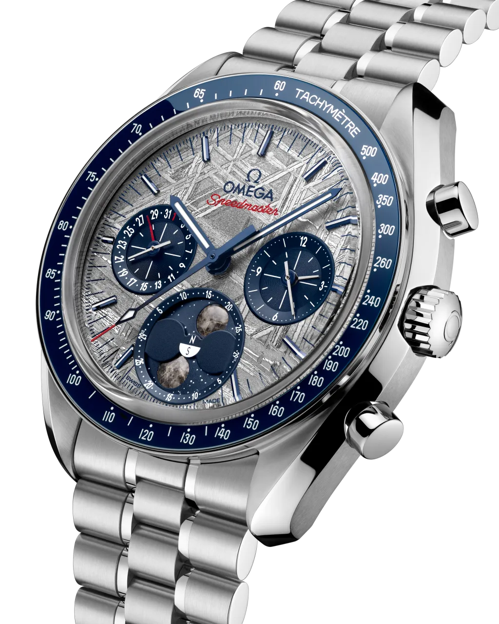 Omega Speedmaster Moonphase Meteorite 30430 detay görseli 3