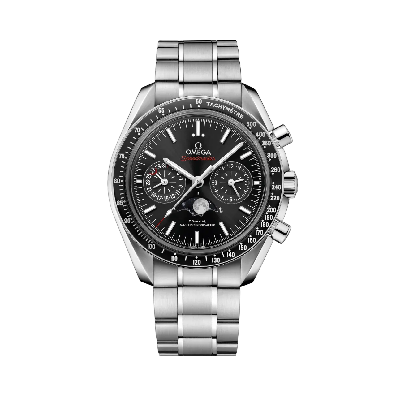Omega Speedmaster Moonphase Black Otomatik 30430445201001