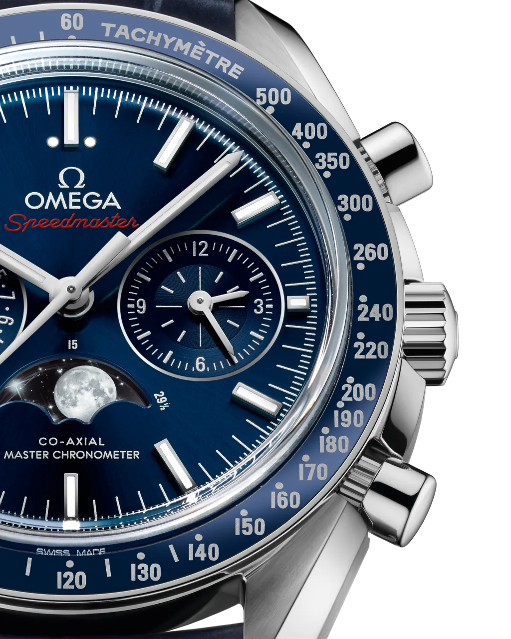 Omega Speedmaster Moonphase Blue 30433445203001 detay görseli 2
