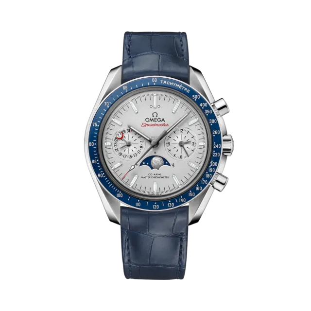 Beğenmek için çift tıkla Omega Speedmaster Moonphase Platinum 30493445299004 Görsel 1