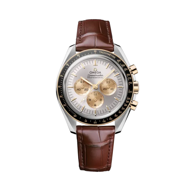Omega Speedmaster Moonwatch Professional Moonshine Gold on Alligator 31023425002001 Görsel 1
