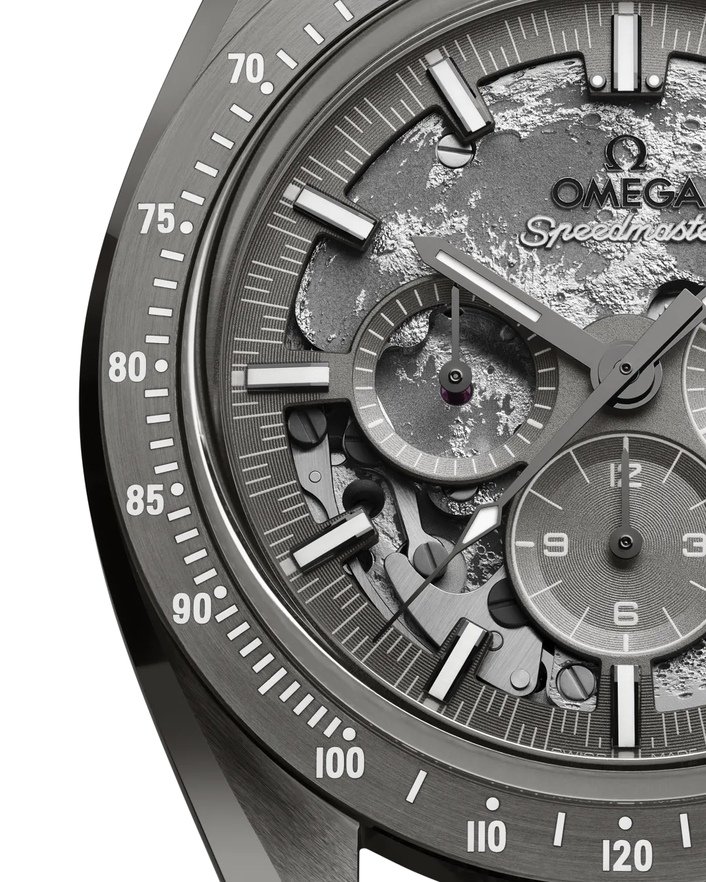 Omega Speedmaster Dark Side of the Moon Grey Side of the Moon Otomatik 31092445006001 detay görseli 2